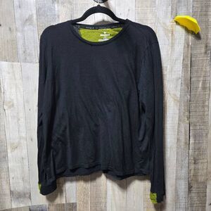 Bombas Black Merino Wool Blend Black Tee Large Outdoor Winter Minimalist Casual